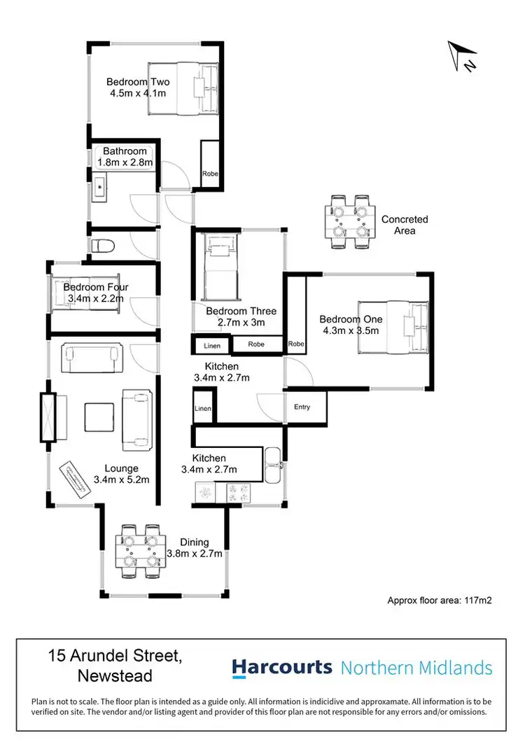 Floorplan of Homely house listing, 15 Arundel Street, Newstead TAS 7250