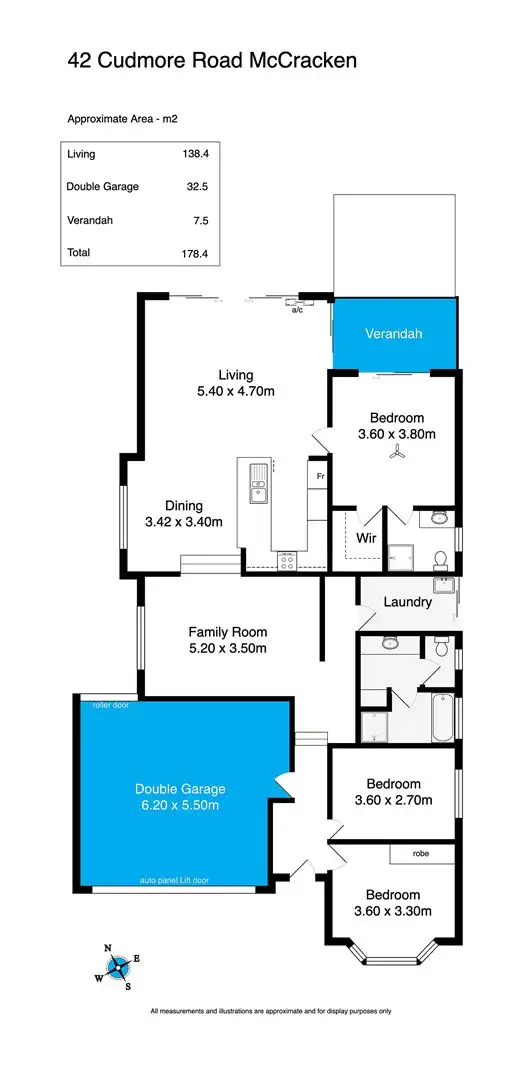 Floorplan of Homely house listing, 42 Cudmore Road, Mccracken SA 5211