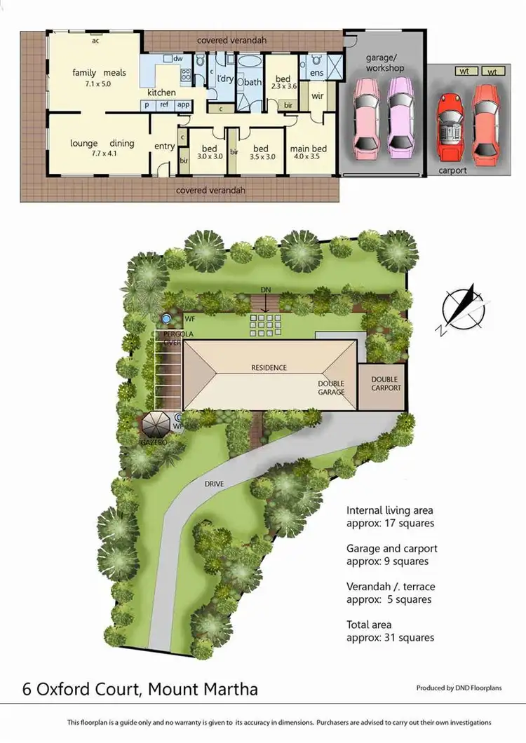 Floorplan of Homely house listing, 6 Oxford Court, Mount Martha VIC 3934