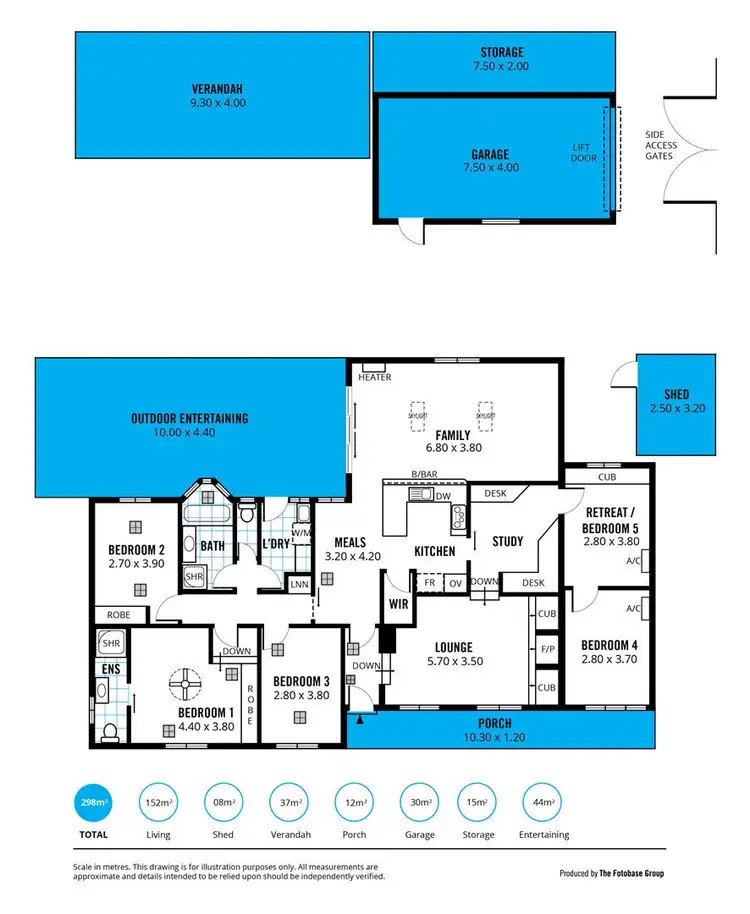 Floorplan of Homely house listing, 43 Grevillea Road, Aberfoyle Park SA 5159