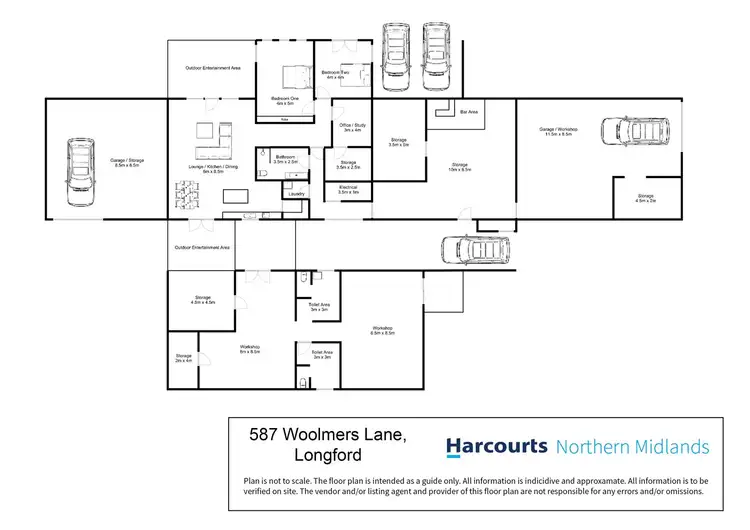 Floorplan of Homely rural property listing, 587 Woolmers Lane, Longford TAS 7301