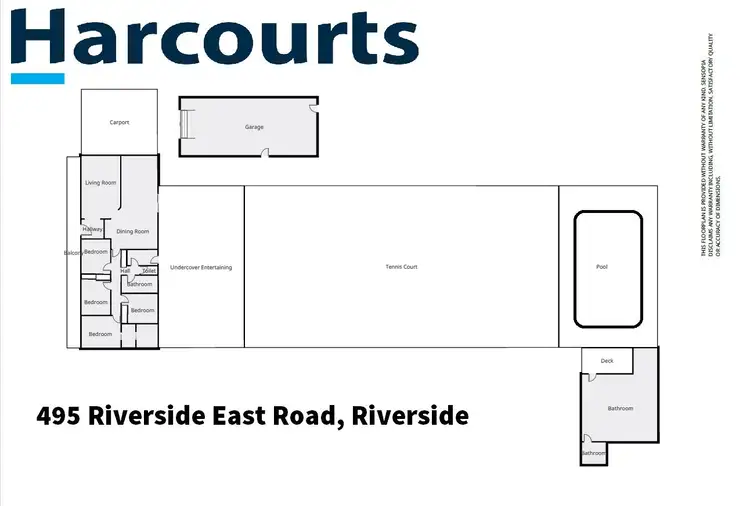 Floorplan of Homely house listing, 495 Riverside East Road, Horsham VIC 3400