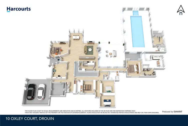 Floorplan of Homely house listing, 10 Oxley Court, Drouin VIC 3818