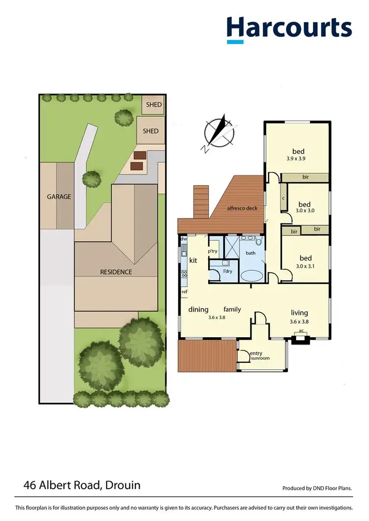 Floorplan of Homely house listing, 46 Albert Road, Drouin VIC 3818
