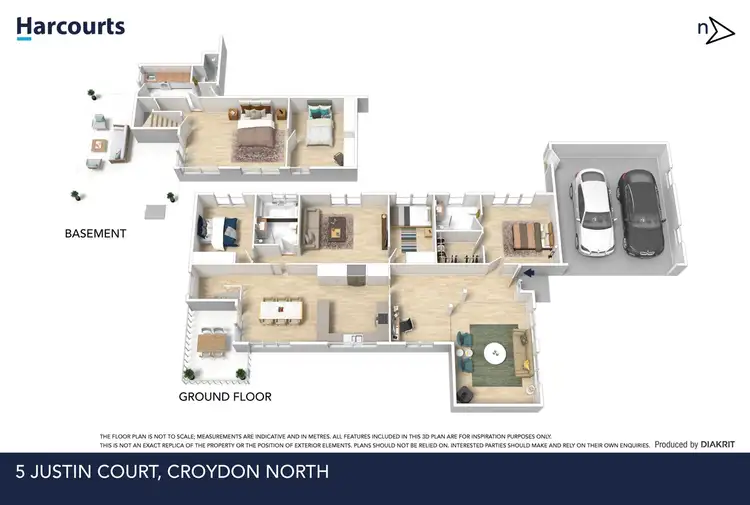 Floorplan of Homely house listing, 5 Justin Court, Croydon North VIC 3136