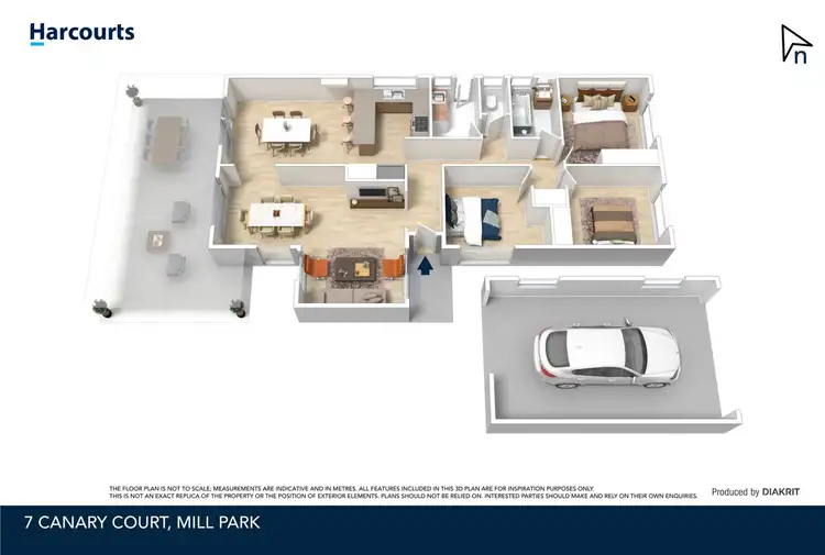 Floorplan of Homely house listing, 7 Canary Court, Mill Park VIC 3082