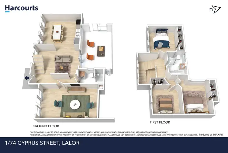 Floorplan of Homely townhouse listing, 1/74 Cyprus Street, Lalor VIC 3075
