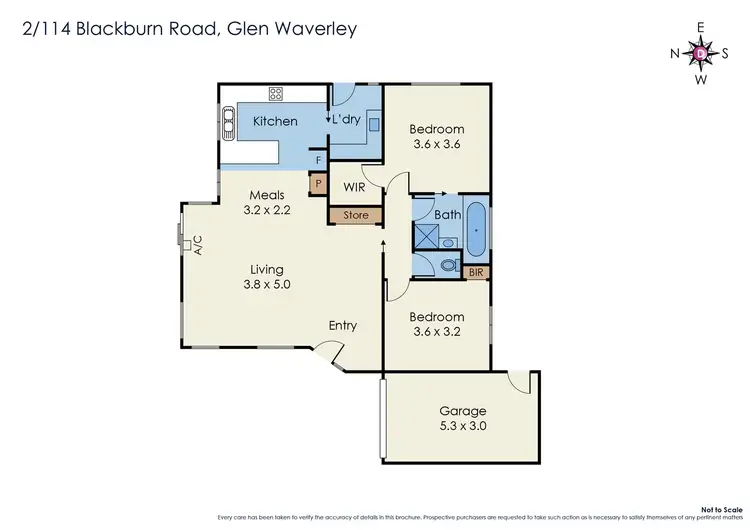 Floorplan of Homely unit listing, 2/114 Blackburn Road, Glen Waverley VIC 3150