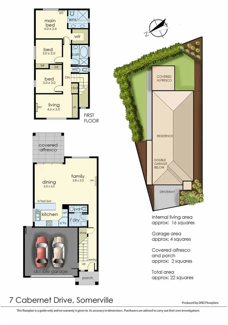 Floorplan of Homely townhouse listing, 7 Cabernet Drive, Somerville VIC 3912
