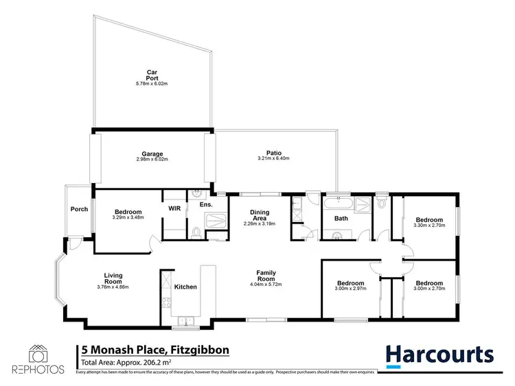 Floorplan of Homely house listing, 5 Monash Place, Fitzgibbon QLD 4018