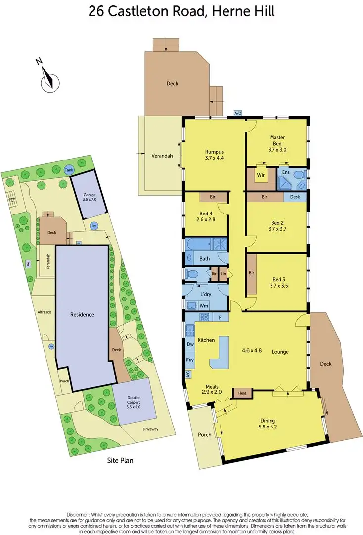 Floorplan of Homely house listing, 26 Castleton Road, Herne Hill VIC 3218