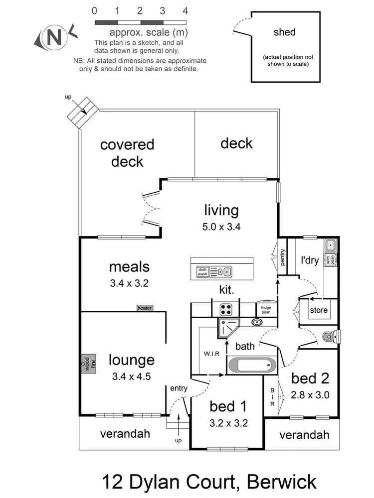 Floorplan of Homely house listing, 12 Dylan Court, Berwick VIC 3806