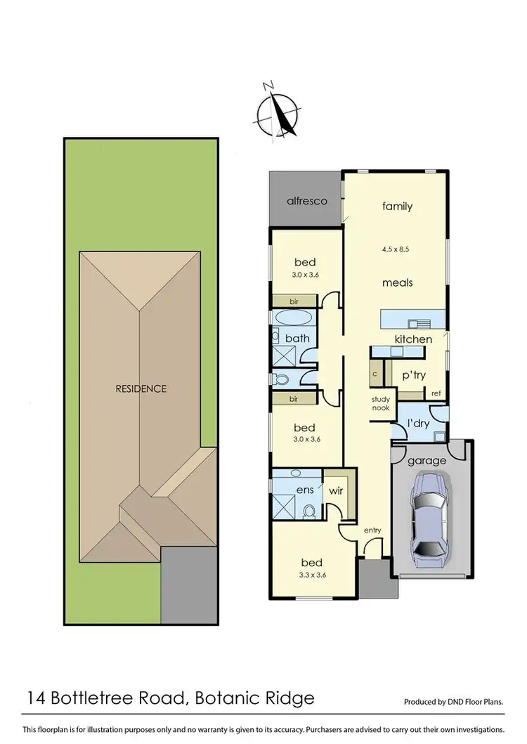 Floorplan of Homely house listing, 14 Bottletree Road, Botanic Ridge VIC 3977