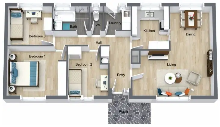 Floorplan of Homely house listing, 75 Warrego Circuit, Kaleen ACT 2617
