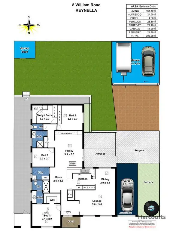 Floorplan of Homely house listing, 8 William Road, Reynella SA 5161