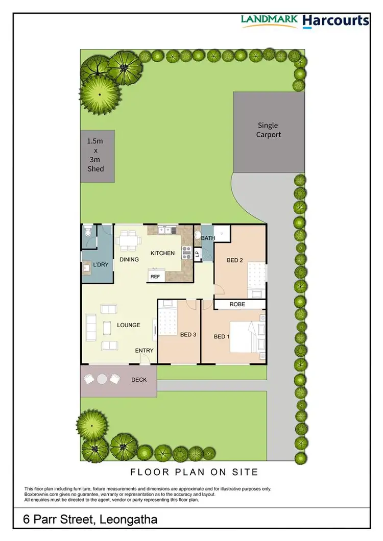 Floorplan of Homely house listing, 6 Parr Street, Leongatha VIC 3953