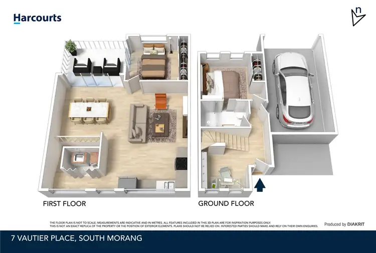 Floorplan of Homely townhouse listing, 7 Vautier Place, South Morang VIC 3752