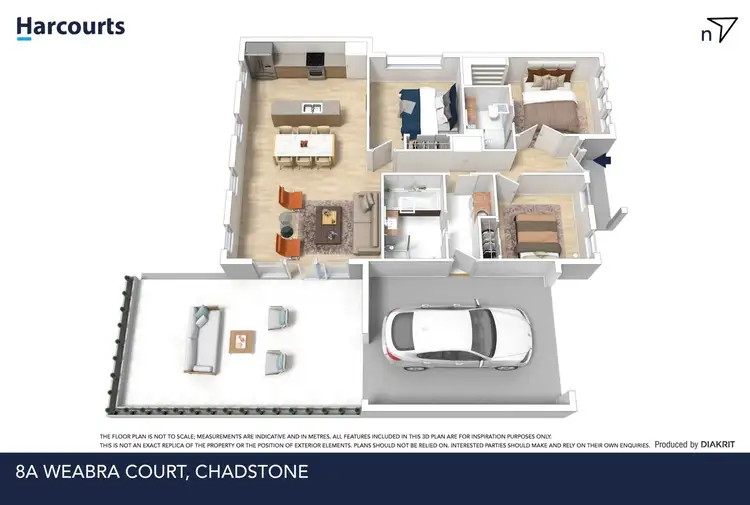Floorplan of Homely townhouse listing, 8A Weabra Court, Chadstone VIC 3148