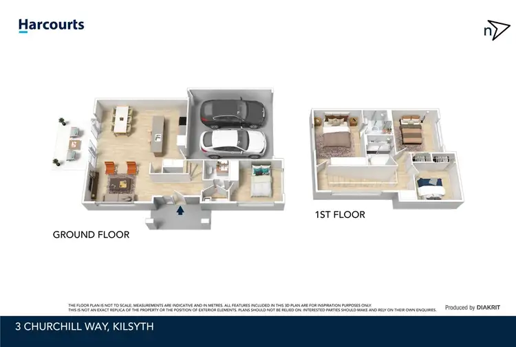 Floorplan of Homely house listing, 3 Churchill Way, Kilsyth VIC 3137