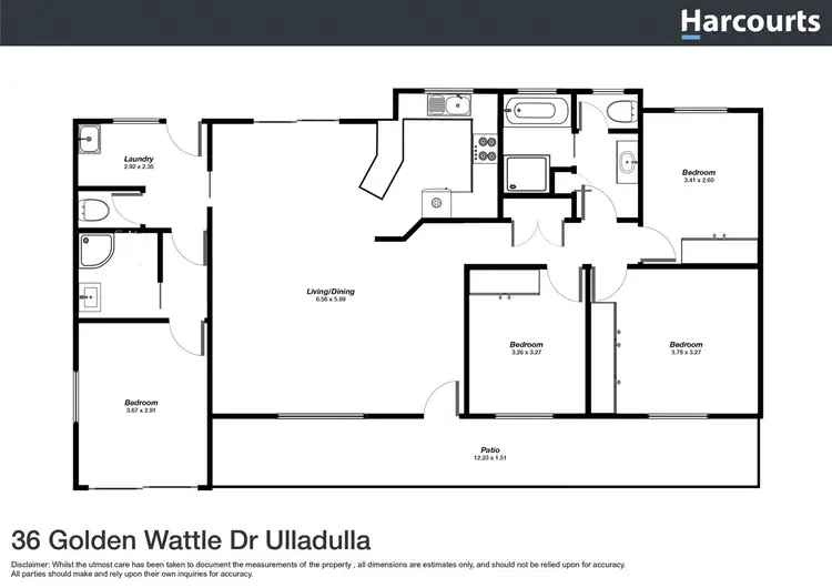Floorplan of Homely house listing, 36 Golden Wattle Drive, Ulladulla NSW 2539