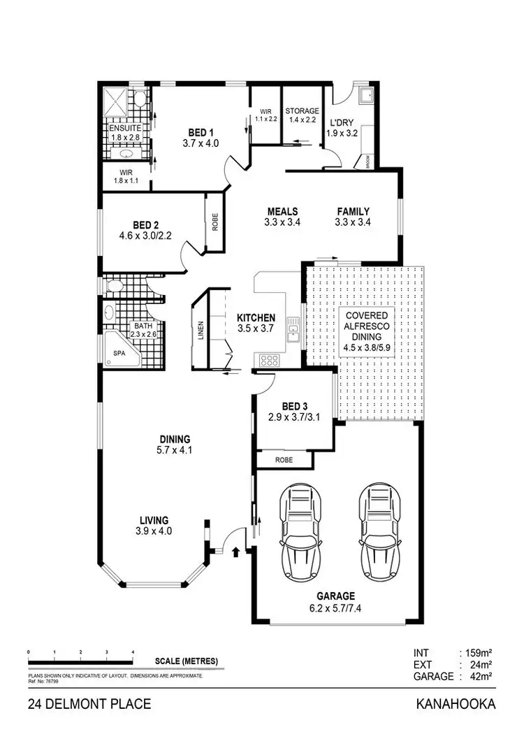 Floorplan of Homely house listing, 24 Delmont Place, Kanahooka NSW 2530
