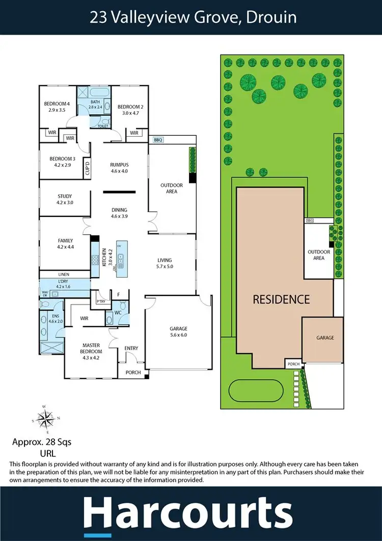 Floorplan of Homely house listing, 23 Valleyview Grove, Drouin VIC 3818