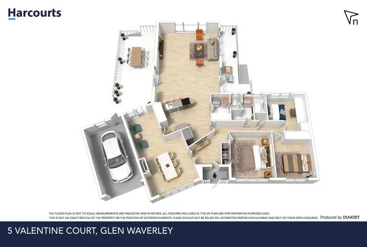 Floorplan of Homely house listing, 5 Valentine Court, Glen Waverley VIC 3150