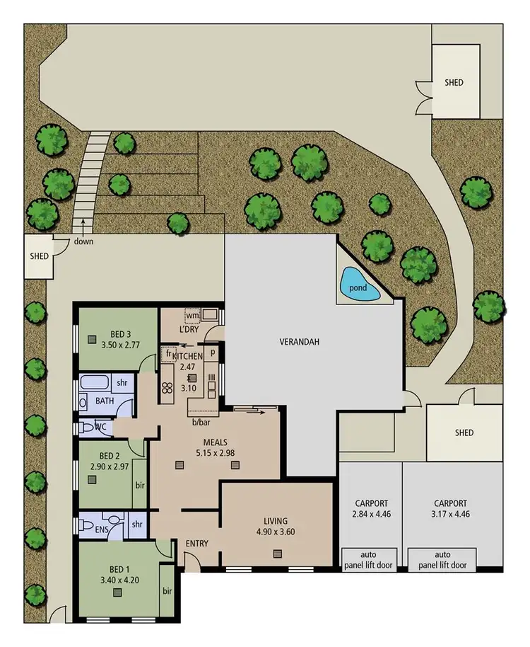 Floorplan of Homely house listing, 29 Tania Drive, Aberfoyle Park SA 5159
