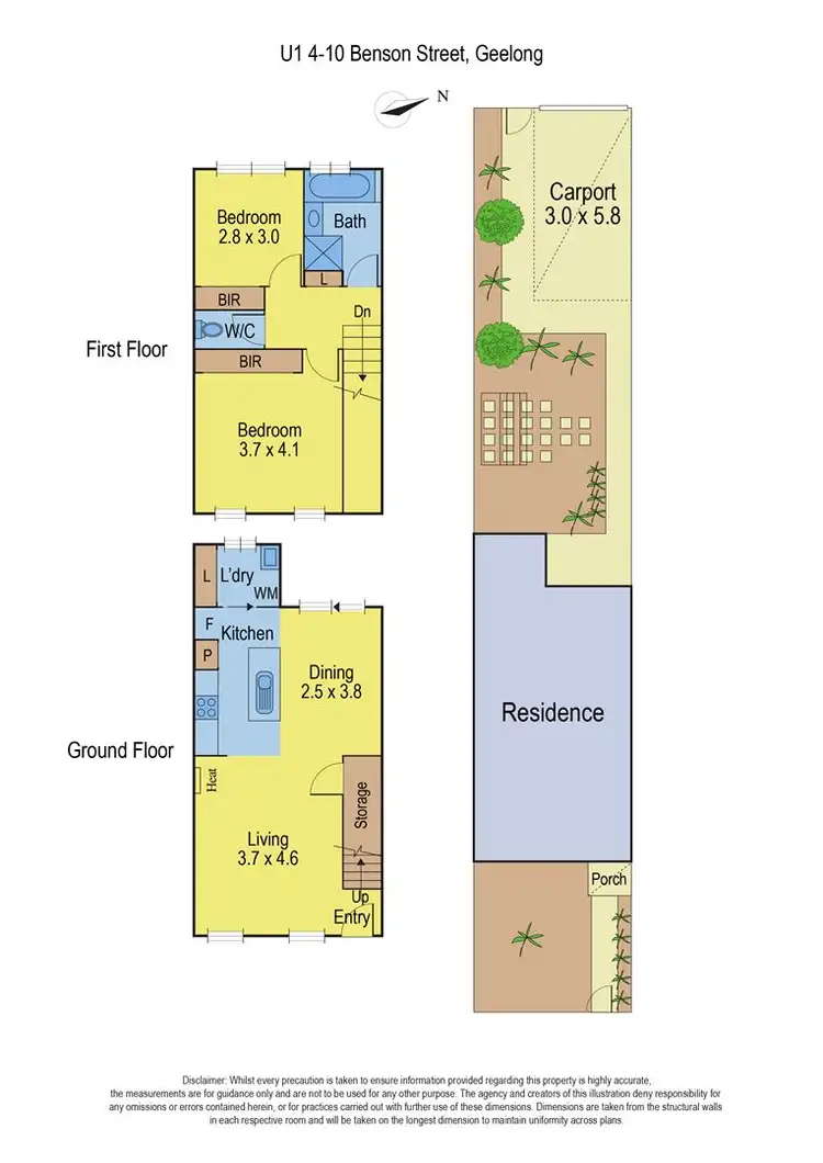 Floorplan of Homely unit listing, 1/4-10 Benson Street, Geelong VIC 3220