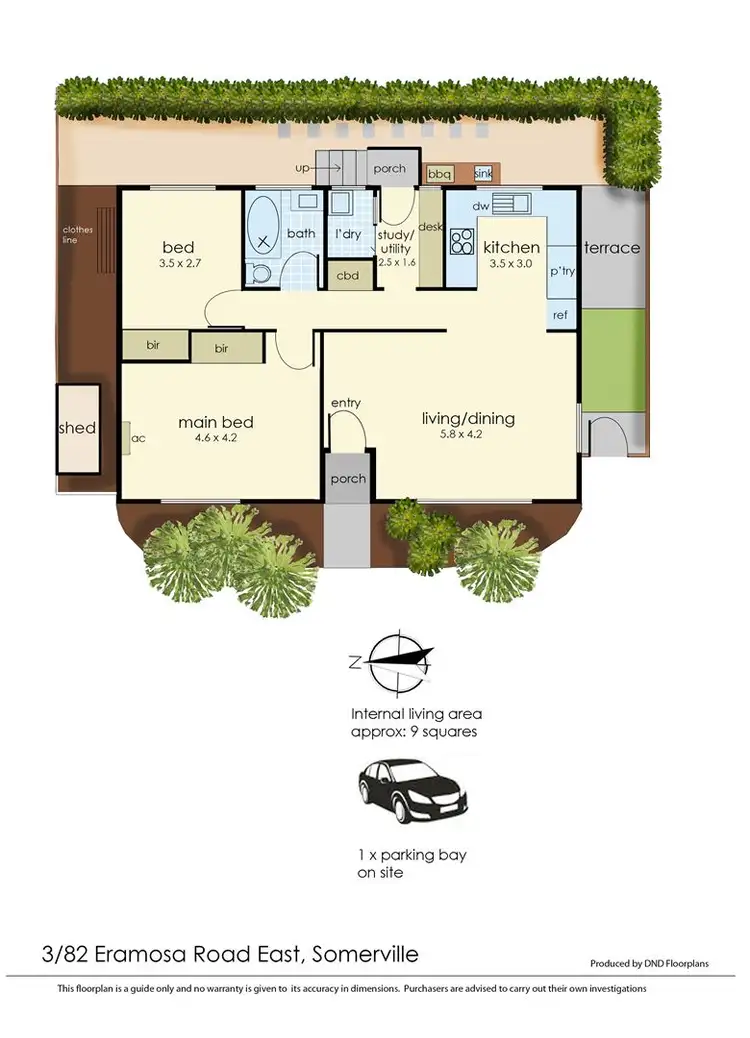 Floorplan of Homely unit listing, 3/82 Eramosa Road East, Somerville VIC 3912