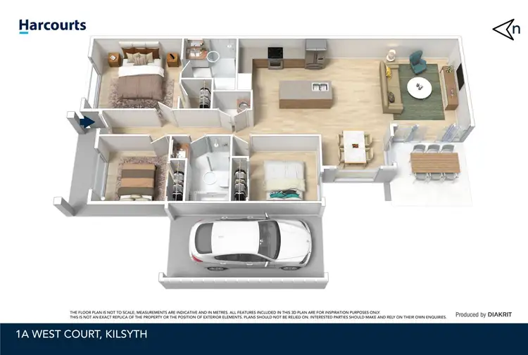 Floorplan of Homely house listing, A/1 West Court, Kilsyth VIC 3137