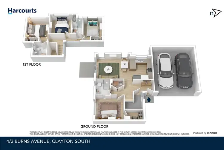 Floorplan of Homely townhouse listing, Lot 3&4/3 Burns Avenue, Clayton South VIC 3169