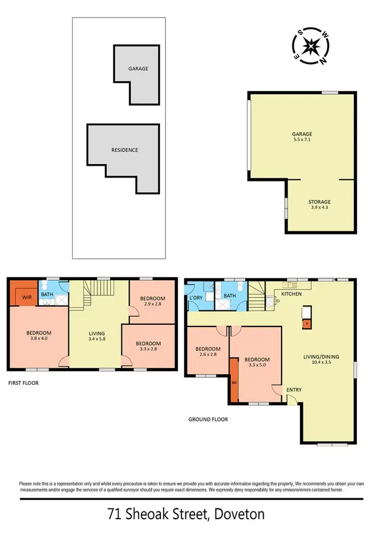 Floorplan of Homely house listing, 71 Sheoak Street, Doveton VIC 3177