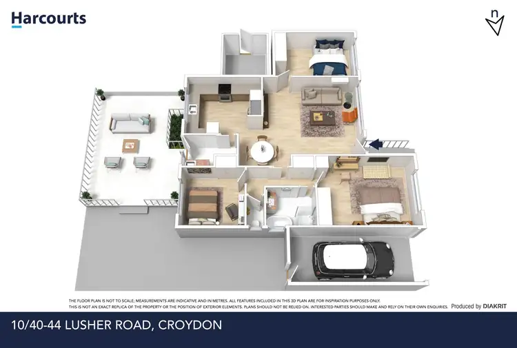 Floorplan of Homely unit listing, 10/40-44 Lusher Road, Croydon VIC 3136