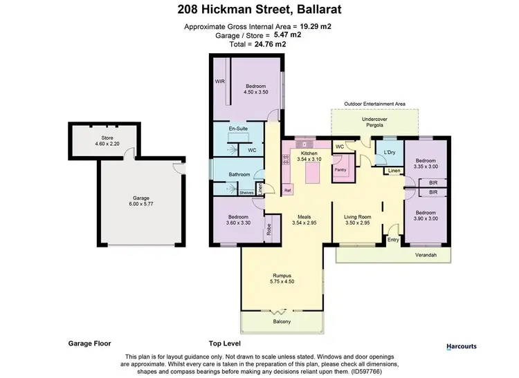 Floorplan of Homely house listing, 208 Hickman Street, Ballarat Central VIC 3350