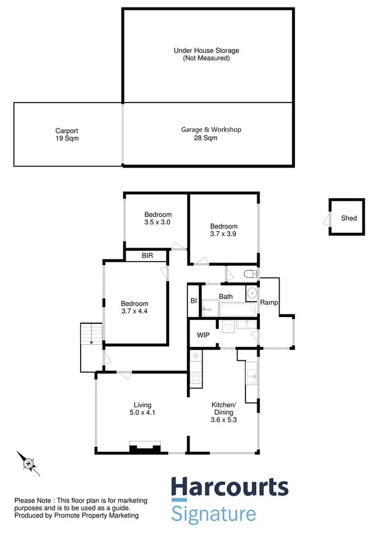 Floorplan of Homely house listing, 16 Tollowie Street, Howrah TAS 7018