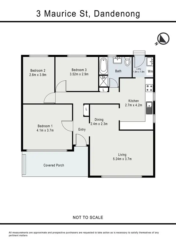 Floorplan of Homely house listing, 3 Maurice Street, Dandenong VIC 3175