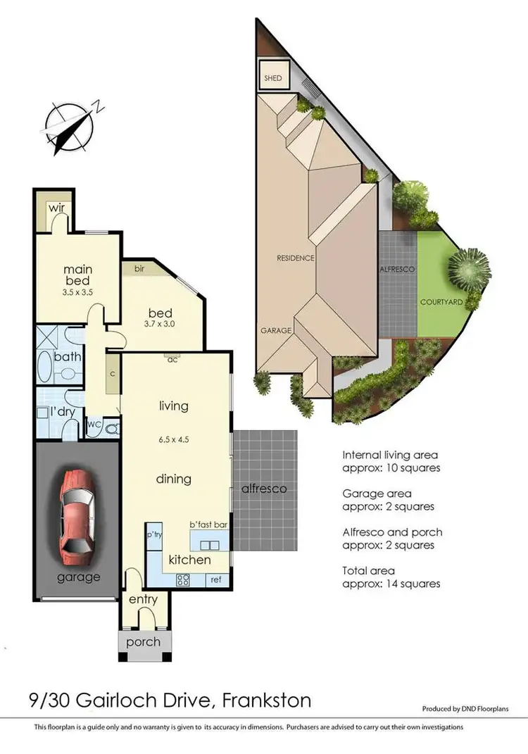 Floorplan of Homely unit listing, 9/30 Gairloch Drive, Frankston VIC 3199