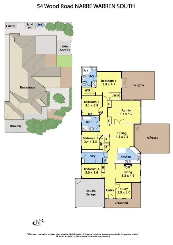 Floorplan of Homely house listing, 54 Wood Road, Narre Warren South VIC 3805