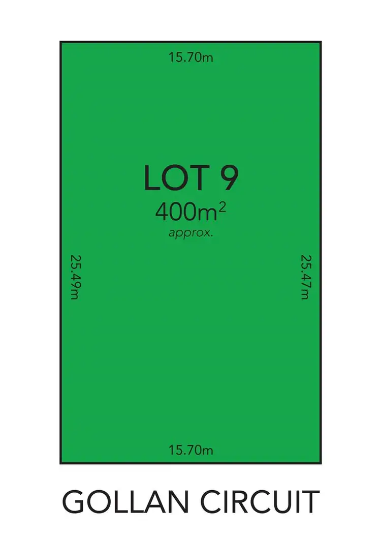 Floorplan of Homely land listing, Lot 9 Gollan Circuit, Mount Barker SA 5251