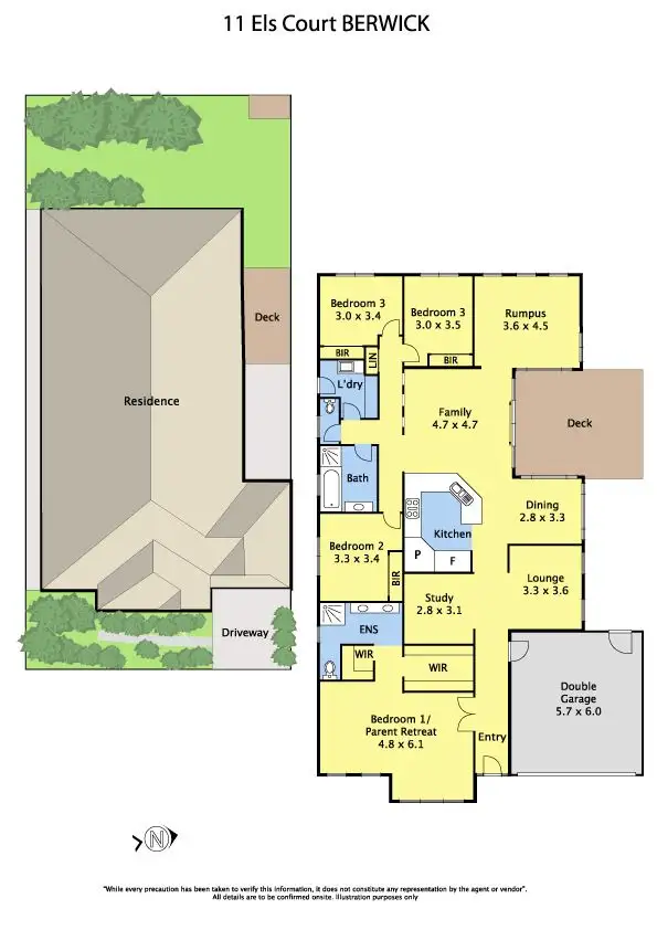 Floorplan of Homely house listing, 11 Els Court, Berwick VIC 3806
