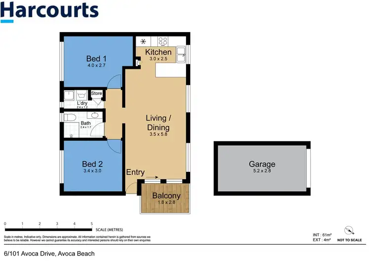 Floorplan of Homely unit listing, 6/101 Avoca Drive, Avoca Beach NSW 2251