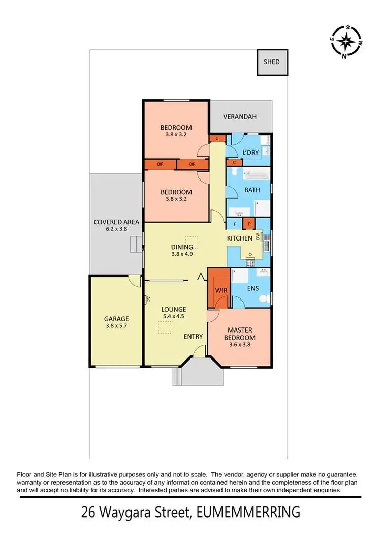 Floorplan of Homely house listing, 26 Waygara Street, Eumemmerring VIC 3177