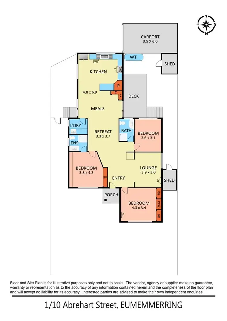 Floorplan of Homely unit listing, 10 Abrehart Street, Eumemmerring VIC 3177