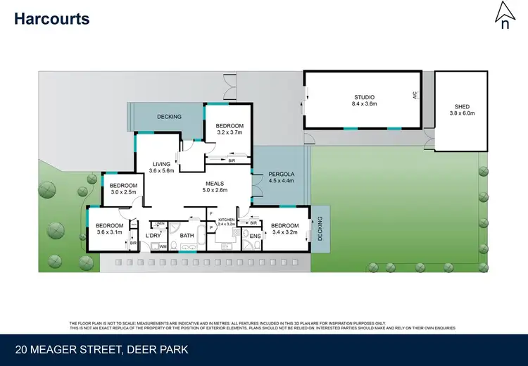 Floorplan of Homely house listing, 20 Meager Street, Deer Park VIC 3023