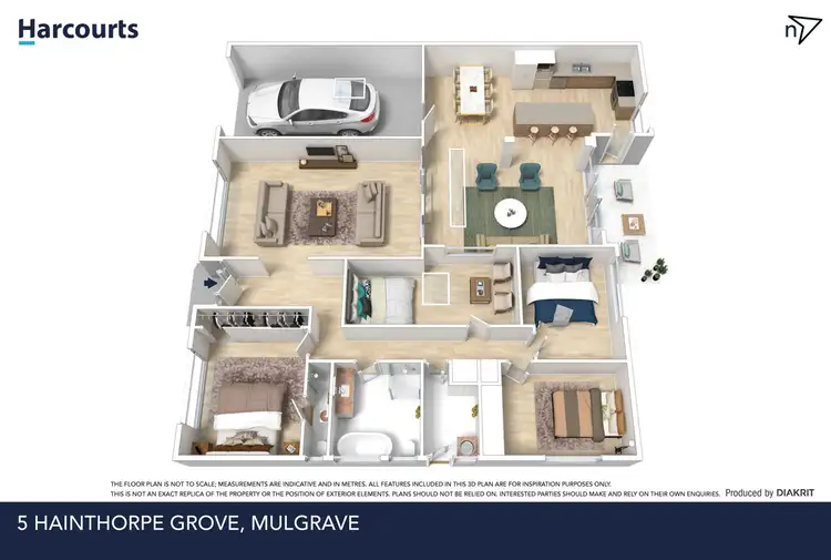 Floorplan of Homely house listing, 5 Hainthorpe Grove, Mulgrave VIC 3170