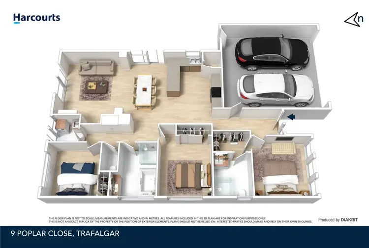 Floorplan of Homely house listing, 9 Poplar Close, Trafalgar VIC 3824