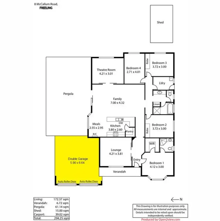 Floorplan of Homely house listing, 8 McCallum Road, Freeling SA 5372