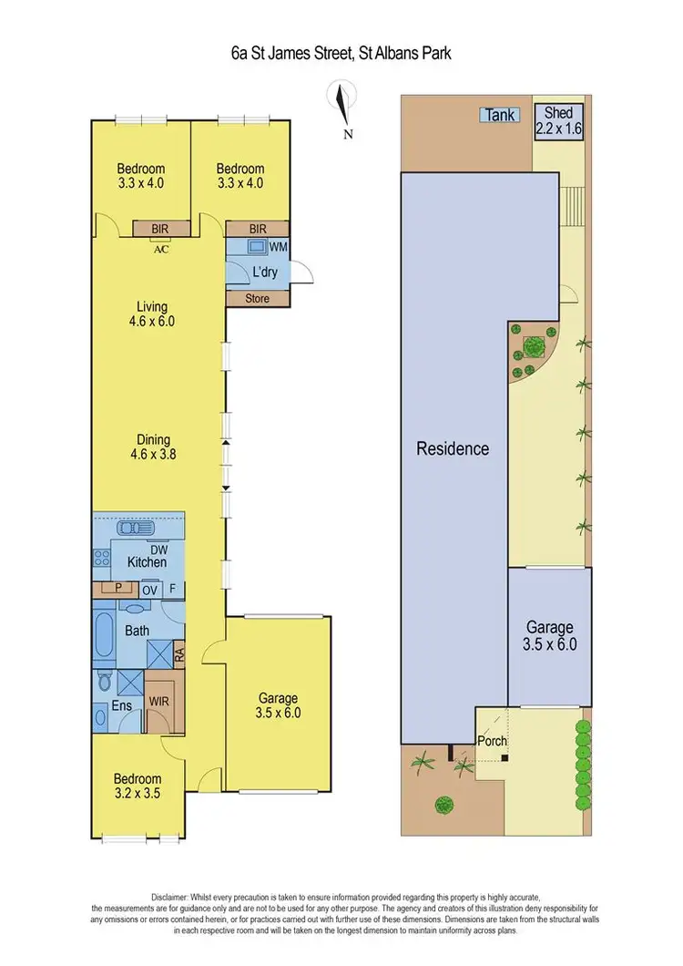 Floorplan of Homely townhouse listing, 6A St James Street, St Albans Park VIC 3219