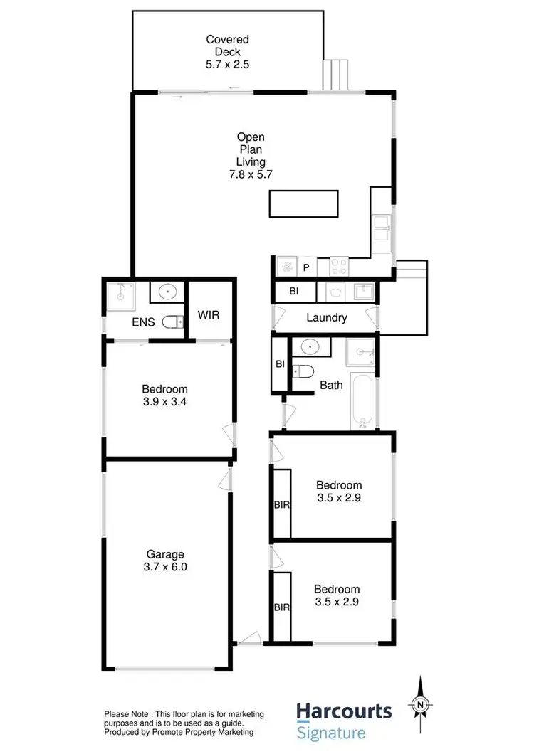 Floorplan of Homely house listing, 3 Perch Court, Kingston TAS 7050
